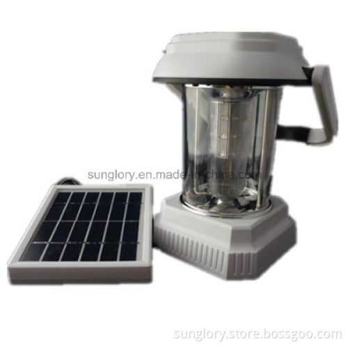 2W Solar Powered Super Bright LED Lantern with Mobile Phone Charger